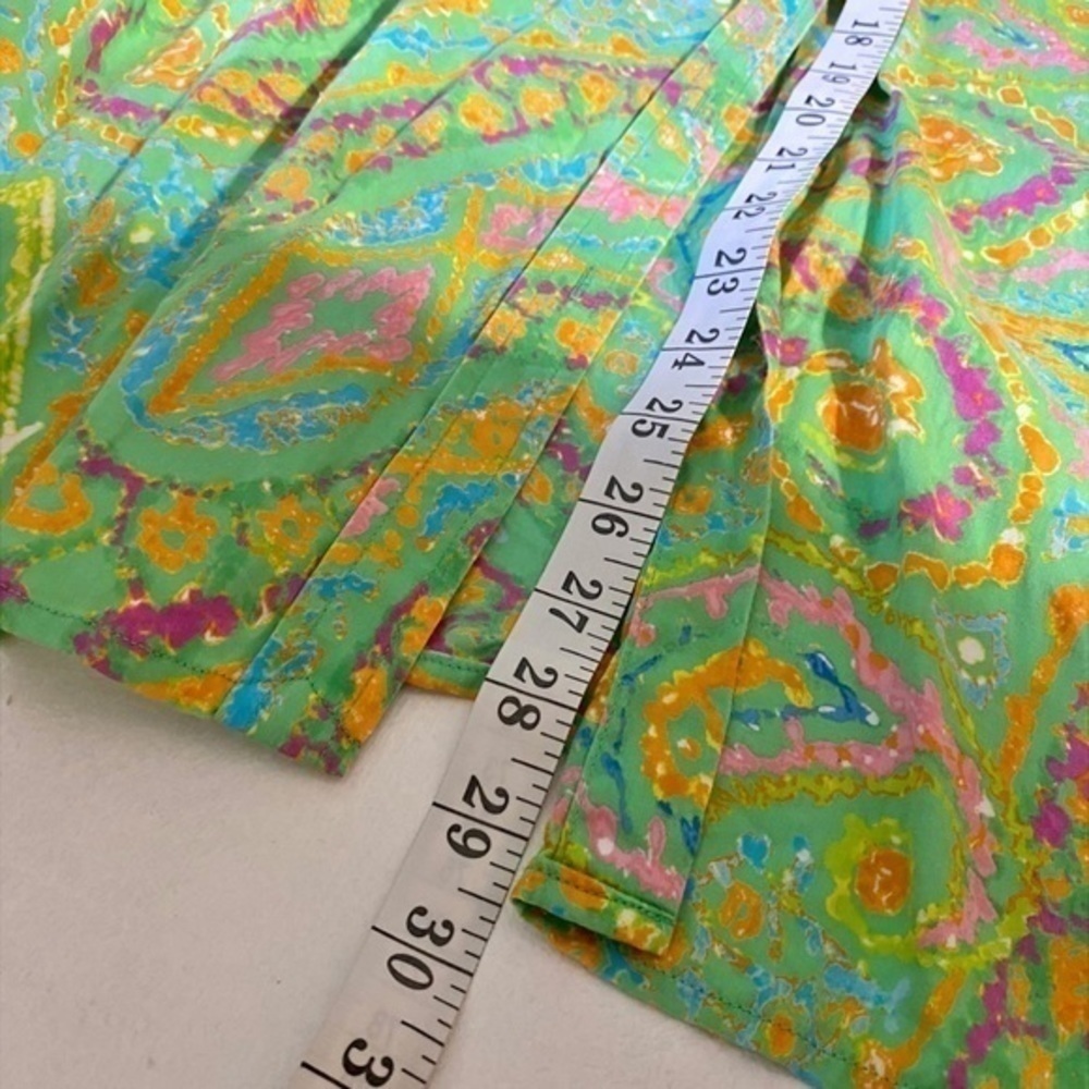 Lauren Ralph Lauren Green Paisley Button Up Top - Picture 6 of 6